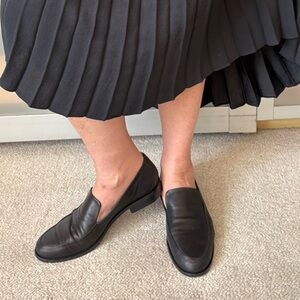 Jenni Kayne Black Leather Griffin Loafers